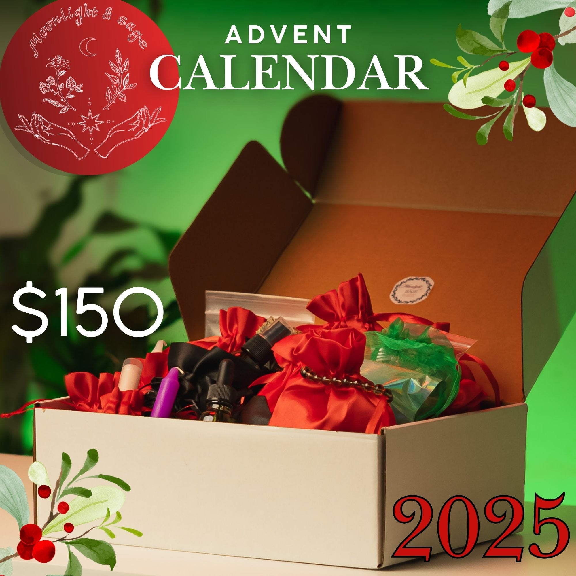 2025 Moonlight and Sage Witchy Advent Calendar $150 +