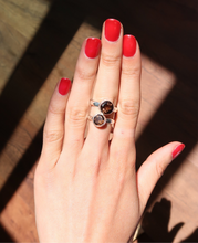 Load image into Gallery viewer, Smoky Quartz Silver and Platinum Ring From Brazil