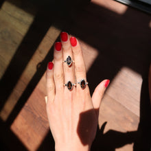 Load image into Gallery viewer, Smoky Quartz Silver and Platinum Ring From Brazil
