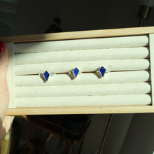 Load image into Gallery viewer, Lapis Lazuli Silver and Platinum Ring From Afghanistan