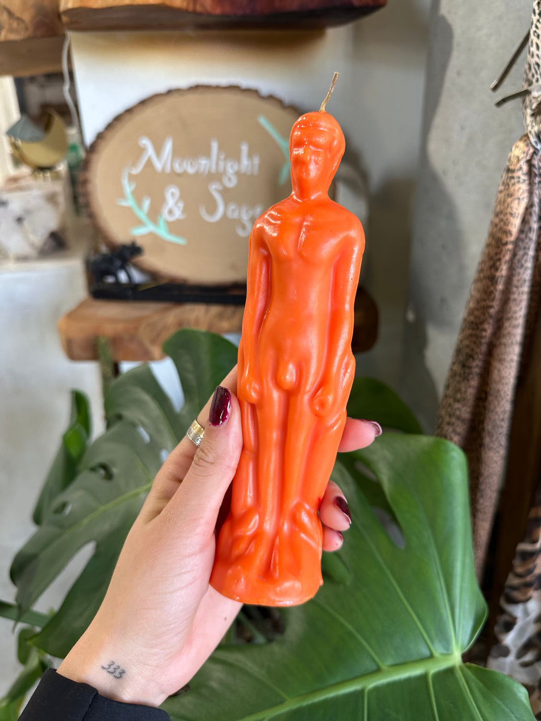 Orange Male Body Candle