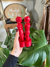 Load image into Gallery viewer, Male and Male Red Couples Candle
