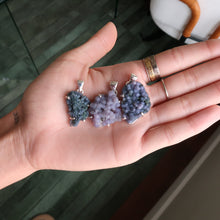 Load image into Gallery viewer, Grape Agate Silver & Platinum Pendant From Indonesia