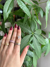 Load image into Gallery viewer, Premium Blue Flash Moonstone Silver & Platinum Crystal Ring Size 6 From Sri Lanka Kite Cut