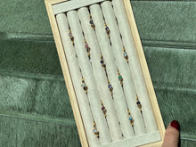 Load image into Gallery viewer, Aquamarine Gold Filled Crystal Ring Size 6 From Pakistan