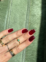 Load image into Gallery viewer, Natural Emerald Gold Filled Crystal Ring Size 6 From Colombia