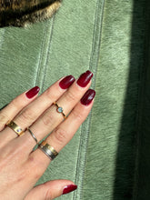 Load image into Gallery viewer, Aquamarine Gold Filled Crystal Ring Size 6 From Pakistan