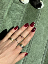 Load image into Gallery viewer, Pink Tourmaline Gold Filled Crystal Ring Size 7 From Brazil