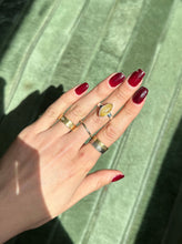 Load image into Gallery viewer, Golden Rutile Ring- Silver & Platinum Crystal Ring Size 7 Brazil