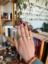 Load image into Gallery viewer, Meteorite Ring- Silver & Platinum Crystal Ring Size 10 Argentina