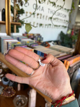 Load image into Gallery viewer, Meteorite Ring- Silver & Platinum Crystal Ring Size 8 Argentina
