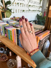 Load image into Gallery viewer, Lapis Ring- Silver & Platinum Crystal Ring Size 5 Afghanistan
