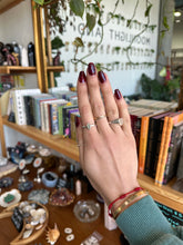 Load image into Gallery viewer, Opal Ring- Silver & Platinum Crystal Ring Size 9 Ethiopia