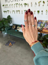 Load image into Gallery viewer, Ethiopian Opal and Herkimer Diamond Silver & Platinum Crystal Ring Size 7 from Ethiopia/USA