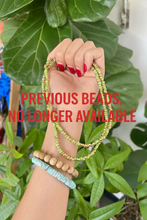 Load image into Gallery viewer, NEW Money Waist Beads Abundance and Prosperity Spelled Beads - Money Flow (Light Green and Gold)