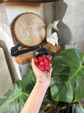 Load image into Gallery viewer, Red and Black Reversal Skull Candle