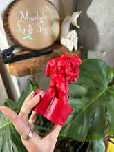 Load image into Gallery viewer, Red Embracing Couples Candle on Red Heart Base