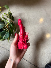 Load image into Gallery viewer, Woman on Penis - Red Candle