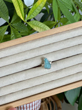 Load image into Gallery viewer, Larimar Silver & Platinum Crystal Ring Size 7 from Dominican Republic