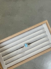 Load image into Gallery viewer, Larimar Silver & Platinum Crystal Ring Size 6 from Dominican Republic