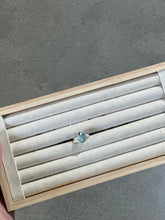 Load image into Gallery viewer, Blue Apatite Silver & Platinum Crystal Ring Size 7 From South Africa