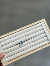 Load image into Gallery viewer, Blue Apatite Silver & Platinum Crystal Ring Size 6 From South Africa