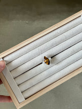 Load image into Gallery viewer, Tigers Eye Silver & Platinum Crystal Ring Size 8 from Australia