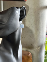Load image into Gallery viewer, Angelite Silver & Platinum Crystal Earrings
