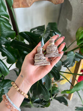 Load image into Gallery viewer, Chocolate Zebra Jasper Shiva Buddha Crystal Carving