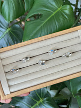 Load image into Gallery viewer, Moonstone and Labradorite Silver and Platinum Ring From Sri Lanka / Canada