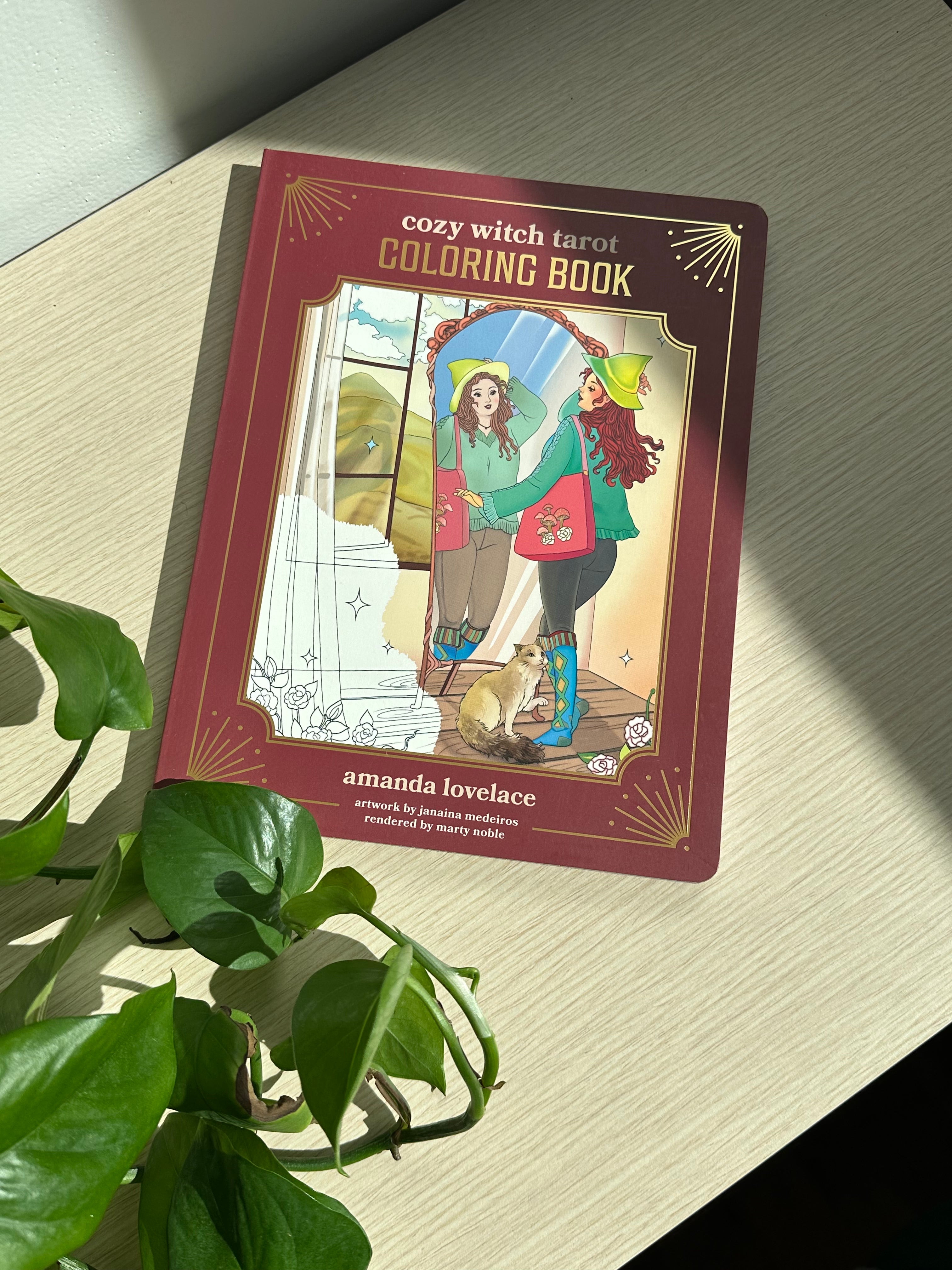 Cozy Witch Tarot Coloring Book – Moonlight And Sage Shop