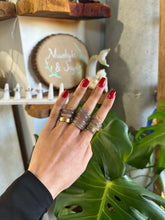 Load image into Gallery viewer, Grey Chalcedony Crystal Ring