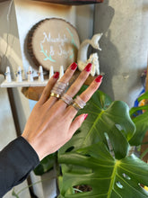 Load image into Gallery viewer, White Agate Crystal Ring