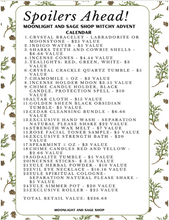 Load image into Gallery viewer, 2025 Moonlight and Sage Witchy Advent Calendar $150 + Crystal & Witchcraft Advent Calendar - PRESALE