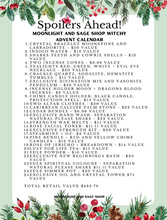 Load image into Gallery viewer, 2025 Moonlight and Sage Witchy Advent Calendar $350 + Crystal & Witchcraft Advent Calendar - PRESALE