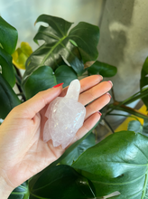 Load image into Gallery viewer, Rose Quartz Turtle Crystal Carving