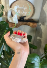 Load image into Gallery viewer, Flower Agate Turtle Crystal Carving
