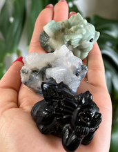 Load image into Gallery viewer, Intuitively Picked Laying Dragon Crystal Carving