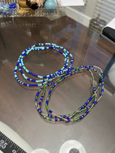 Load image into Gallery viewer, Custom Work - Spelled Waist Beads Into the Depths Siren Sea Spelled Beads (Custom Size)