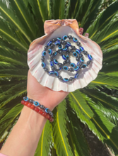 Load image into Gallery viewer, Evil Eye and Hematite Gemstone Bracelet