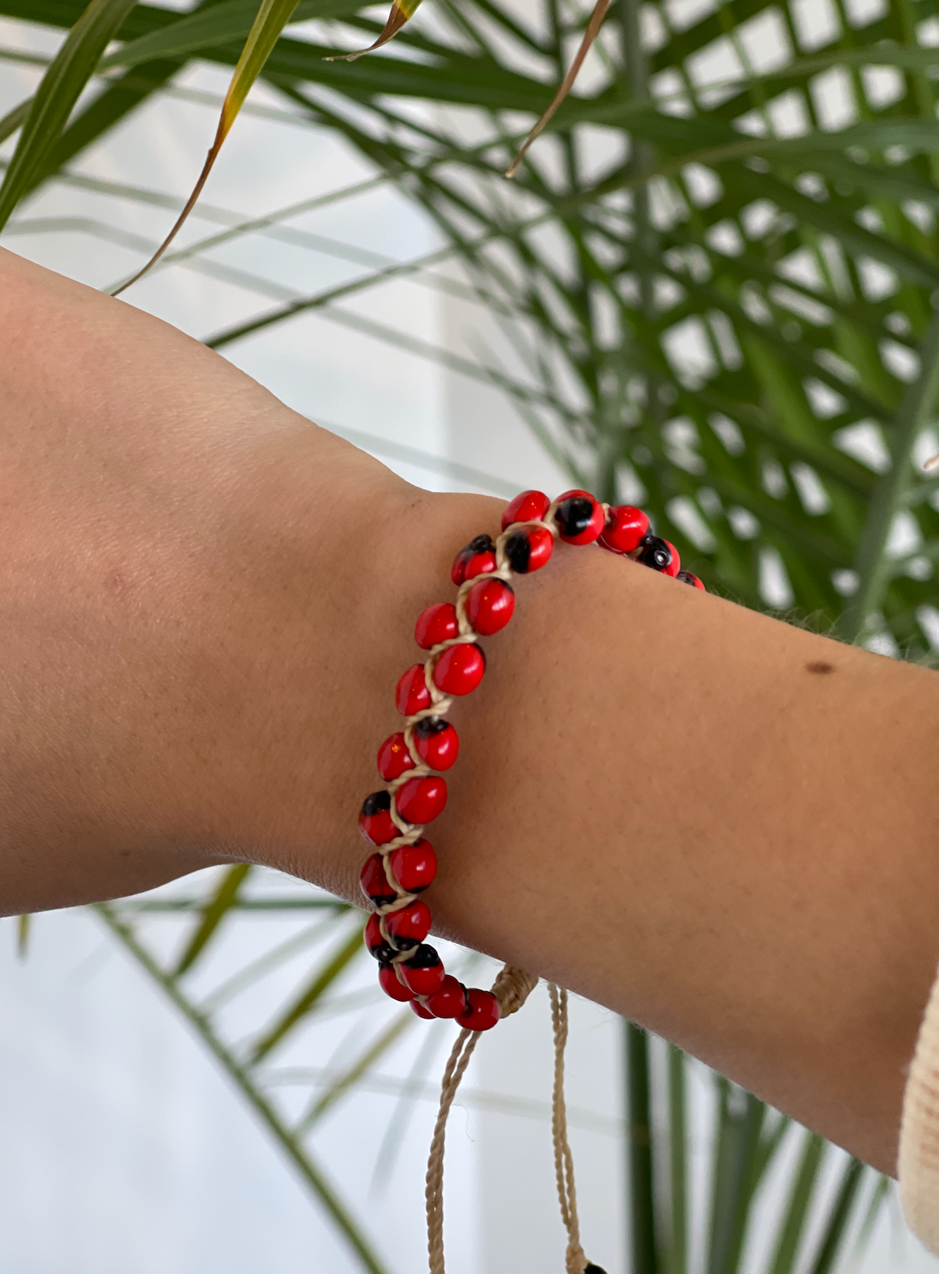 Protection Against Evil Eye Peony Seeds Bracelet Small 2 Strand