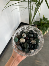 Load image into Gallery viewer, Moss Agate Crystal Tumble Medium