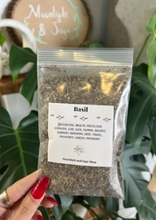 Load image into Gallery viewer, Basil Herb 1 Oz (Wealth, Protection, Luck, Love, Balance, Travel)