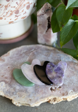 Load image into Gallery viewer, Black Obsidian Gua Sha Crystal Carving
