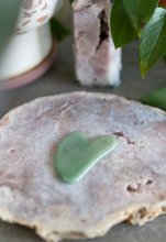 Load image into Gallery viewer, Green Adventurine Gua Sha Crystal Carving