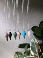 Load image into Gallery viewer, Rhodonite Jasper Pendulum + Rhodonite Jasper Pendulum Necklace & Chain