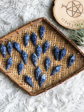 Load image into Gallery viewer, Blue Vein Jasper Pendulum + Pendulum Necklace + Chain