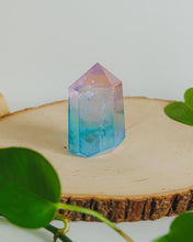 Load image into Gallery viewer, Rainbow Aura Clear Quartz Crystal Point - Short

