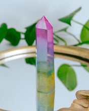 Load image into Gallery viewer, Rainbow Aura Quartz Crystal Point - Long
