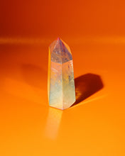 Load image into Gallery viewer, Rainbow Aura Clear Quartz Crystal Point - Short
